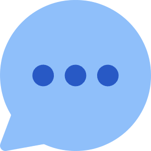 Chat Bubble Typing Oval Icon from Core Flat Set