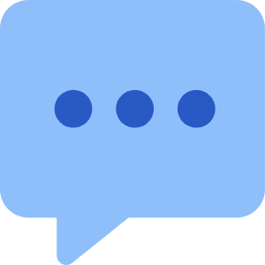 Chat Bubble Typing Square Icon from Core Flat Set