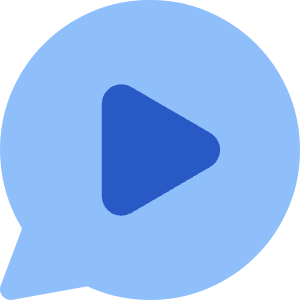 Chat Bubble Video Voice Note Circle Icon from Core Flat Set