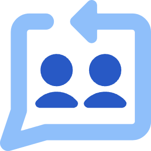 Feedbck Reply Conversation Icon from Core Flat Set