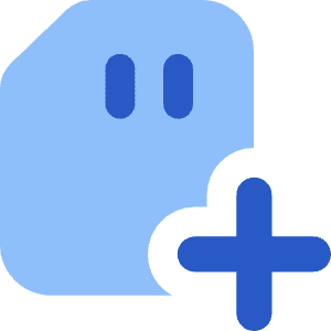 Sd Card Add Plus Icon from Core Flat Set
