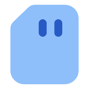 Sd Card Solo Icon from Core Flat Set