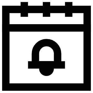 Calendar Bell Icon from Atlas Line Set