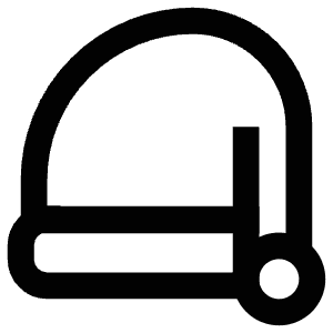 Hat Santa Icon from Atlas Line Set