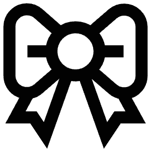 Ribbon Bow Icon from Atlas Line Set