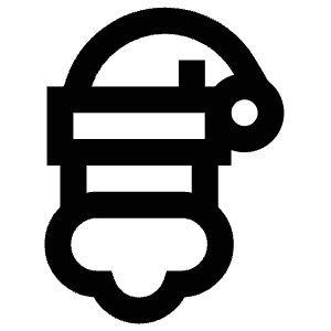 Santa Claus Icon from Atlas Line Set