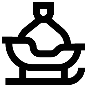 Santa Sleigh Icon from Atlas Line Set