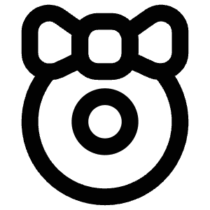 Wreath Bow Icon from Atlas Line Set