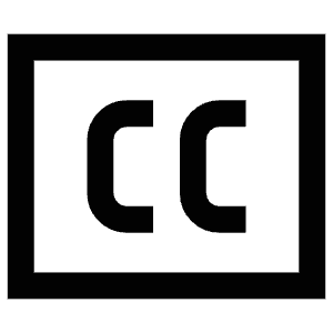 Cc Square Icon from Atlas Line Set