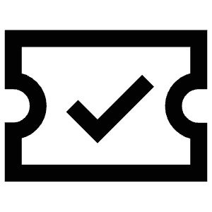 Check Ticket Icon from Atlas Line Set