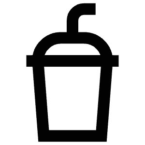 Cup Straw Icon from Atlas Line Set