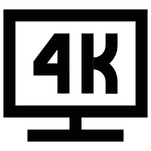 Desktop Computer 4k Icon from Atlas Line Set