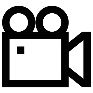 Movie Camera Icon from Atlas Line Set