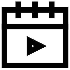 Play Calendar Icon from Atlas Line Set