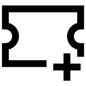 Plus Ticket Icon from Atlas Line Set