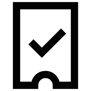 Ticket Check Icon from Atlas Line Set