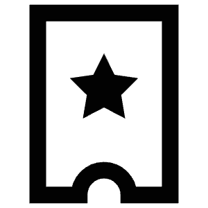 Ticket Star Icon from Atlas Line Set