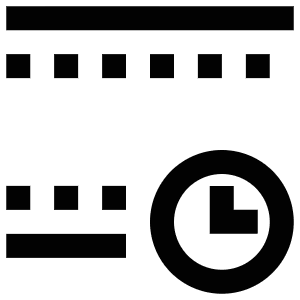 Time Movie Icon from Atlas Line Set