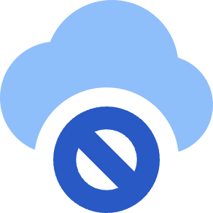 Cloud Block Icon from Core Flat Set