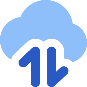 Cloud Data Transfer Icon from Core Flat Set