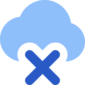 Cloud Delete Icon from Core Flat Set