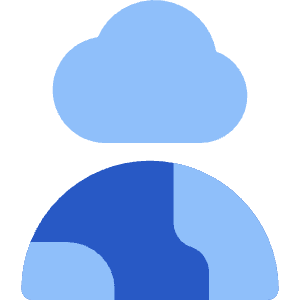 Cloud Globe Icon from Core Flat Set