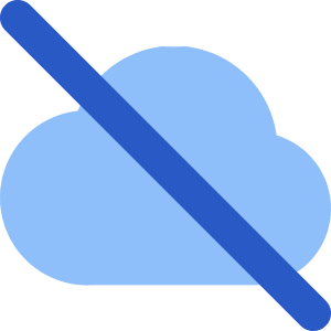 Cloud Off Icon from Core Flat Set
