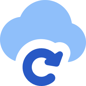 Cloud Refresh Icon from Core Flat Set