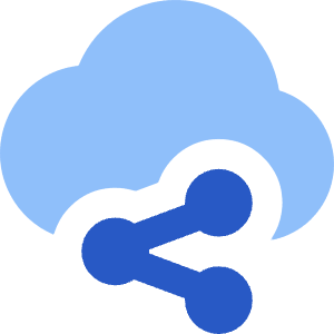 Cloud Share Icon from Core Flat Set