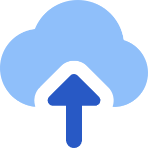 Cloud Upload Icon from Core Flat Set