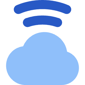 Cloud Wifi Icon from Core Flat Set