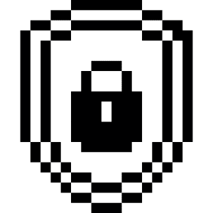 Coding Apps Websites Shield Lock Icon from Pixel - Free Set