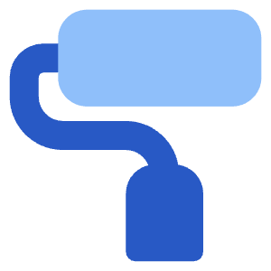 Roller Paintbrush Icon from Core Flat Set