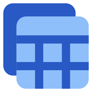 Table View Reports Icon from Core Flat Set