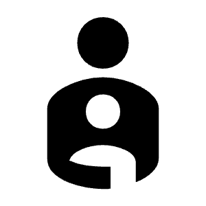 Account Child Invert Fill Icon from Sharp Fill - Material Symbols Set