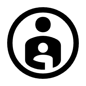 Account Child Icon from Sharp Line - Material Symbols Set