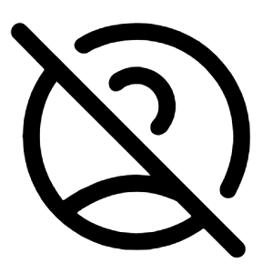 Account Circle Off Icon from Rounded Line - Material Symbols Set