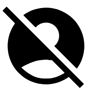 Account Circle Off Fill Icon from Sharp Fill - Material Symbols Set