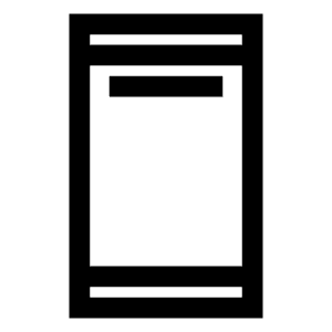 Ad Units Icon from Sharp Line - Material Symbols Set