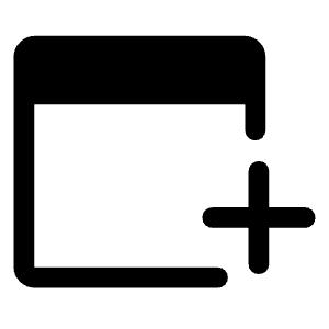 Add Ad Fill Icon from Rounded Fill - Material Symbols Set