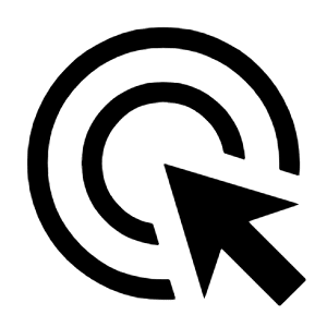 Ads Click Icon from Sharp Line - Material Symbols Set