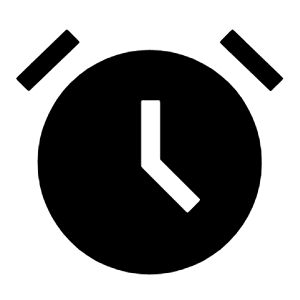 Alarm Fill Icon from Outlined Fill - Material Symbols Set