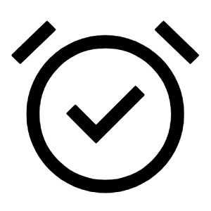 Alarm On Icon from Outlined Line - Material Symbols Set
