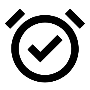 Alarm On Icon from Outlined Line - Streamline Material Free Set