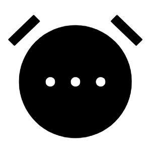 Alarm Smart Wake Fill Icon from Sharp Fill - Material Symbols Set