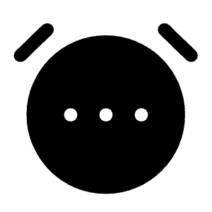 Alarm Smart Wake Fill Icon from Rounded Fill - Material Symbols Set