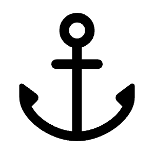 Anchor Fill Icon from Rounded Fill - Material Symbols Set