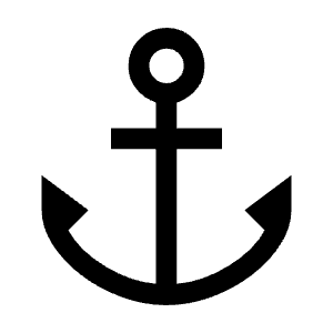 Anchor Icon from Outlined Line - Material Symbols Set