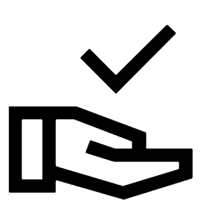 Approval Delegation Icon from Sharp Line - Material Symbols Set