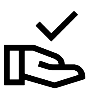 Approval Delegation Icon from Outlined Line - Material Symbols Set